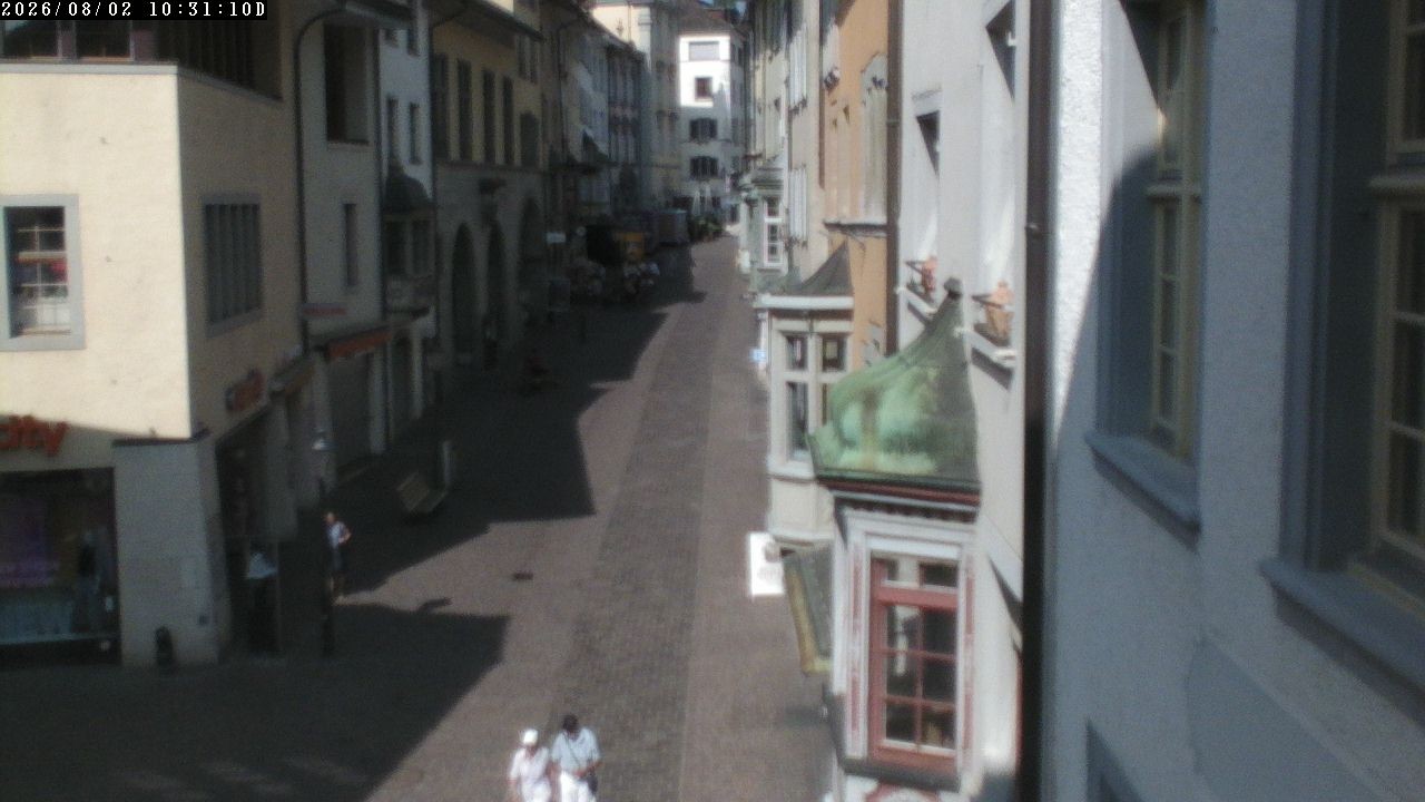 Archiv Foto Webcam Schaffhausen: Blick in die Vordergasse