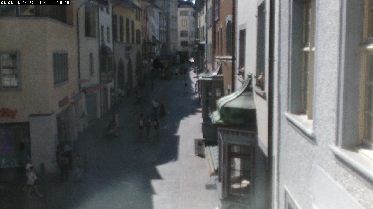 Archiv Foto Webcam Schaffhausen: Blick in die Vordergasse