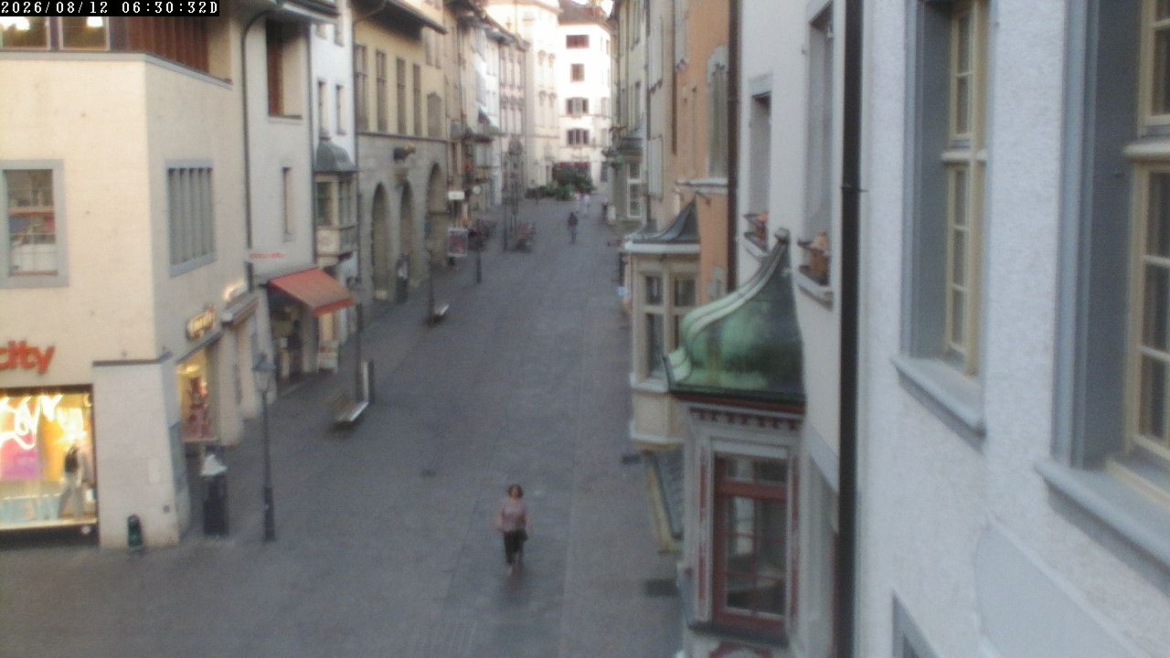 Archiv Foto Webcam Schaffhausen: Blick in die Vordergasse