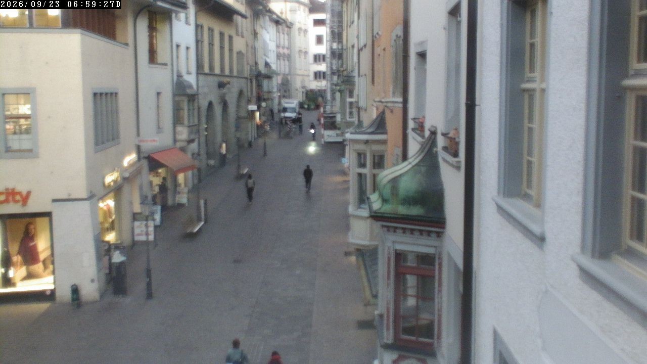 Archived image Webcam Schaffhausen - View Vordergasse