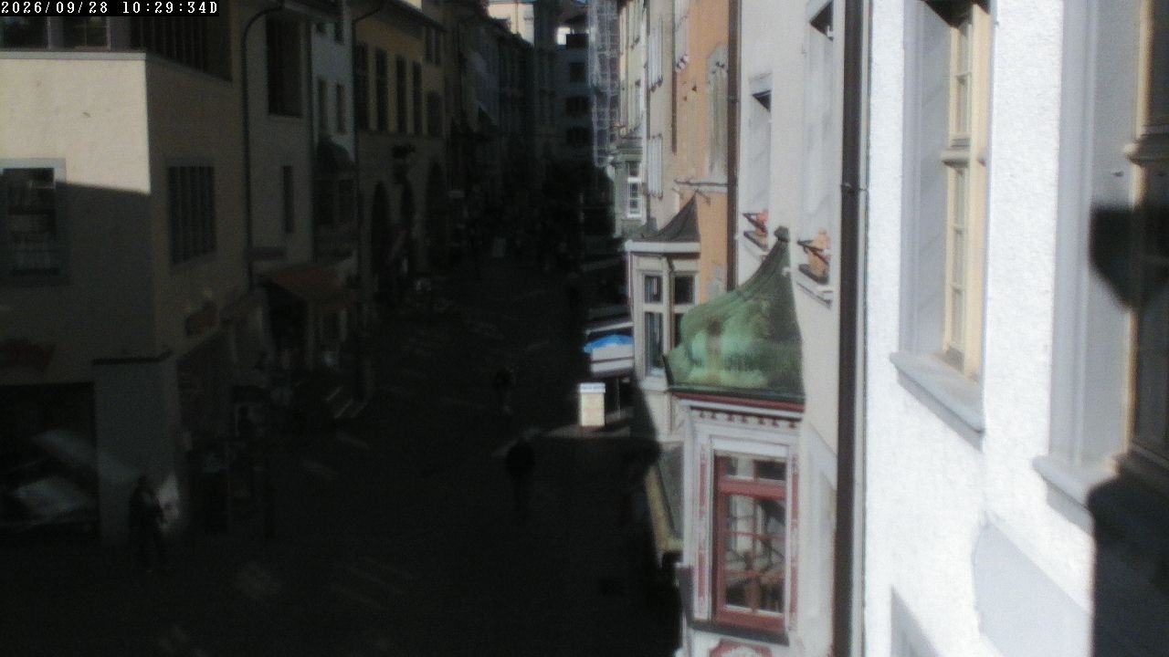 Archiv Foto Webcam Schaffhausen: Blick in die Vordergasse