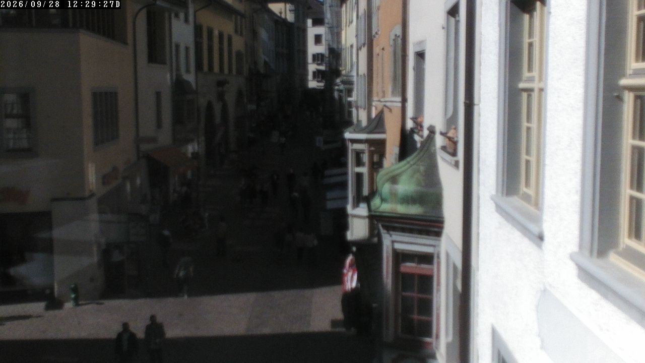 Archiv Foto Webcam Schaffhausen: Blick in die Vordergasse