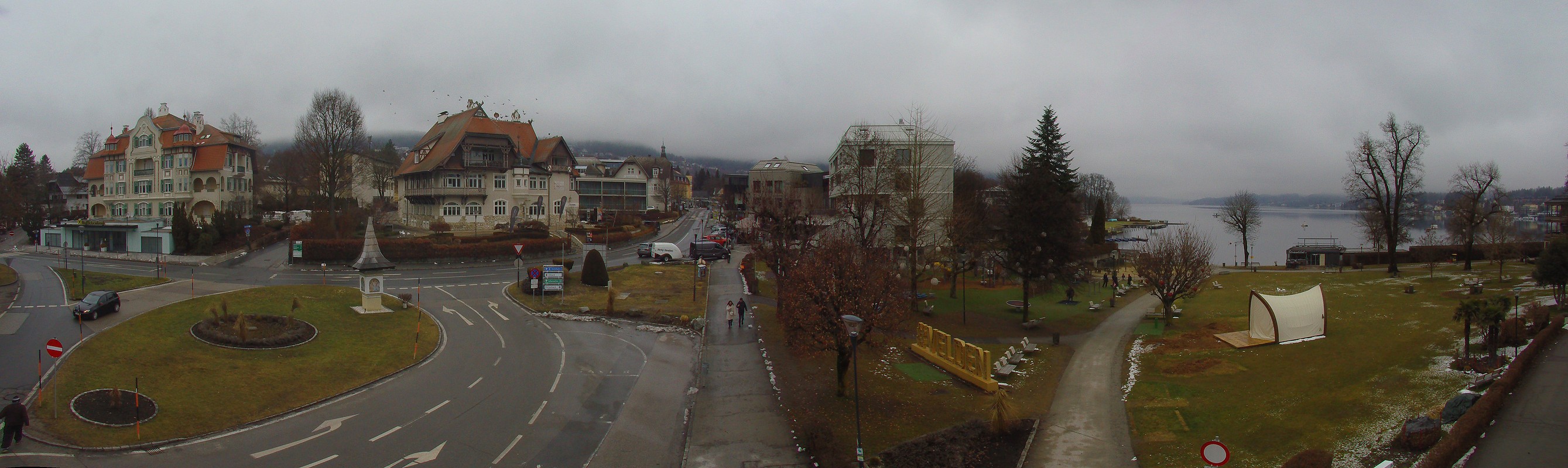 Archiv Foto Webcam Velden Karawankenplatz