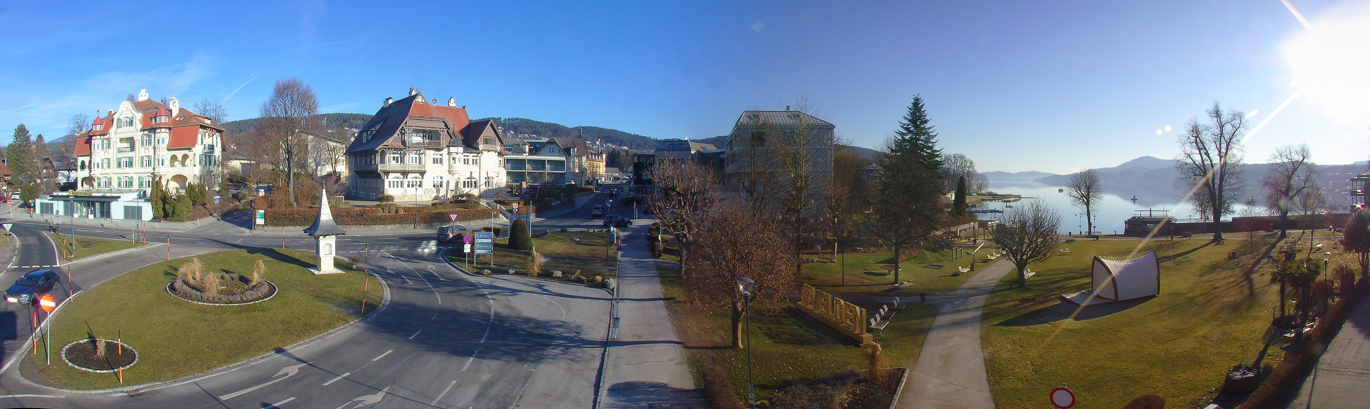 Archiv Foto Webcam Velden Karawankenplatz