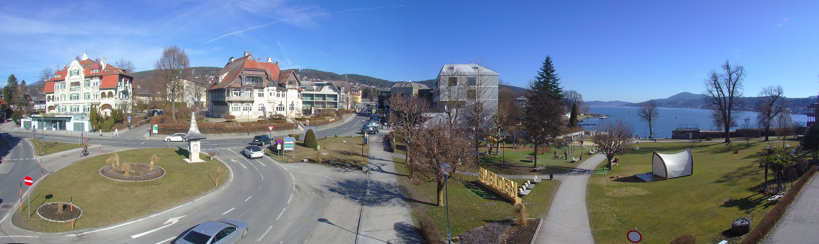 Archiv Foto Webcam Velden Karawankenplatz