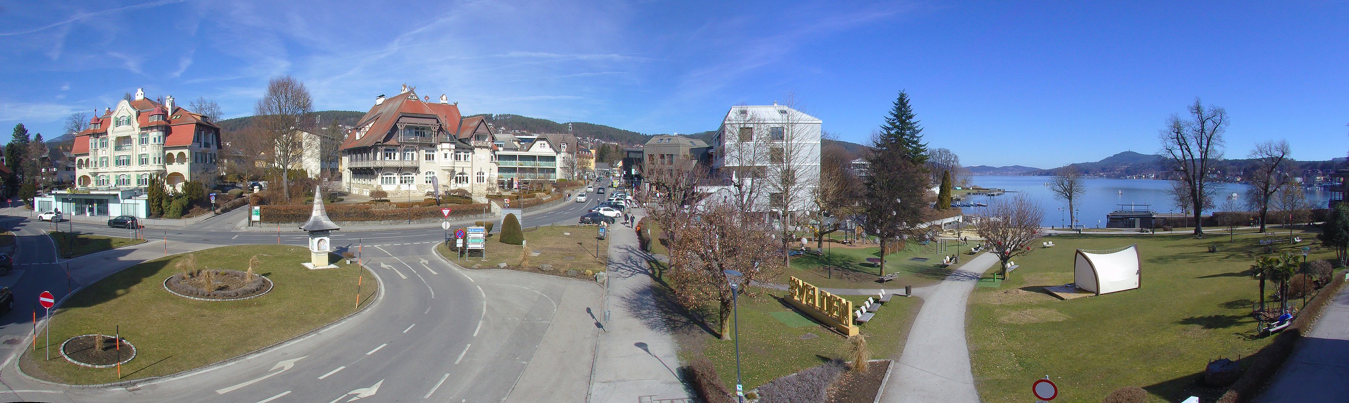 Archiv Foto Webcam Velden Karawankenplatz