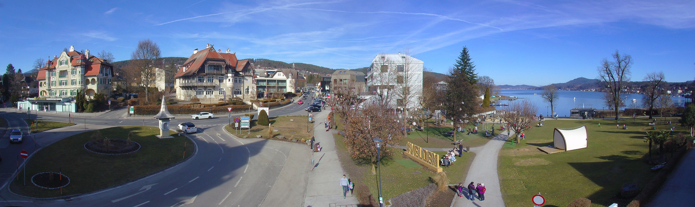 Archiv Foto Webcam Velden Karawankenplatz