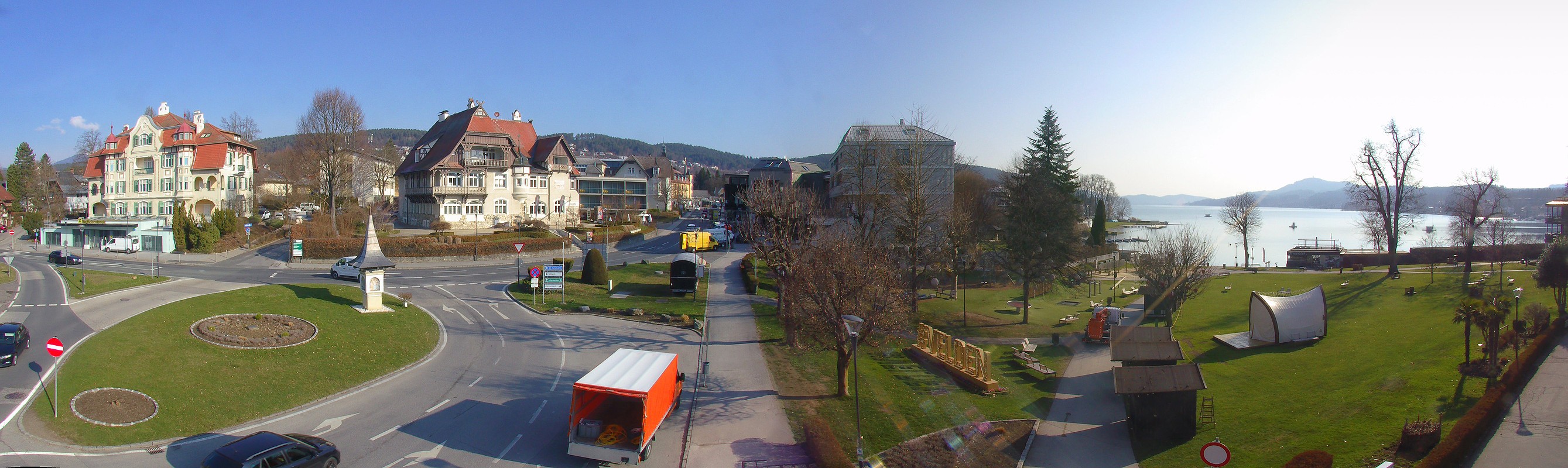 Archiv Foto Webcam Velden Karawankenplatz