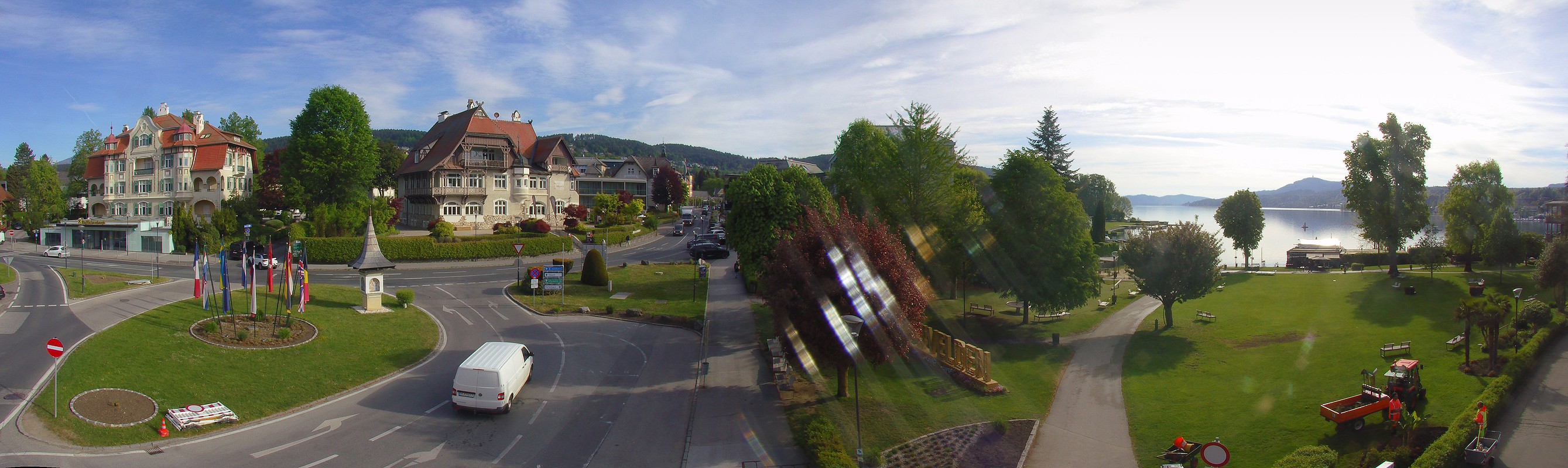 Archiv Foto Webcam Velden Karawankenplatz