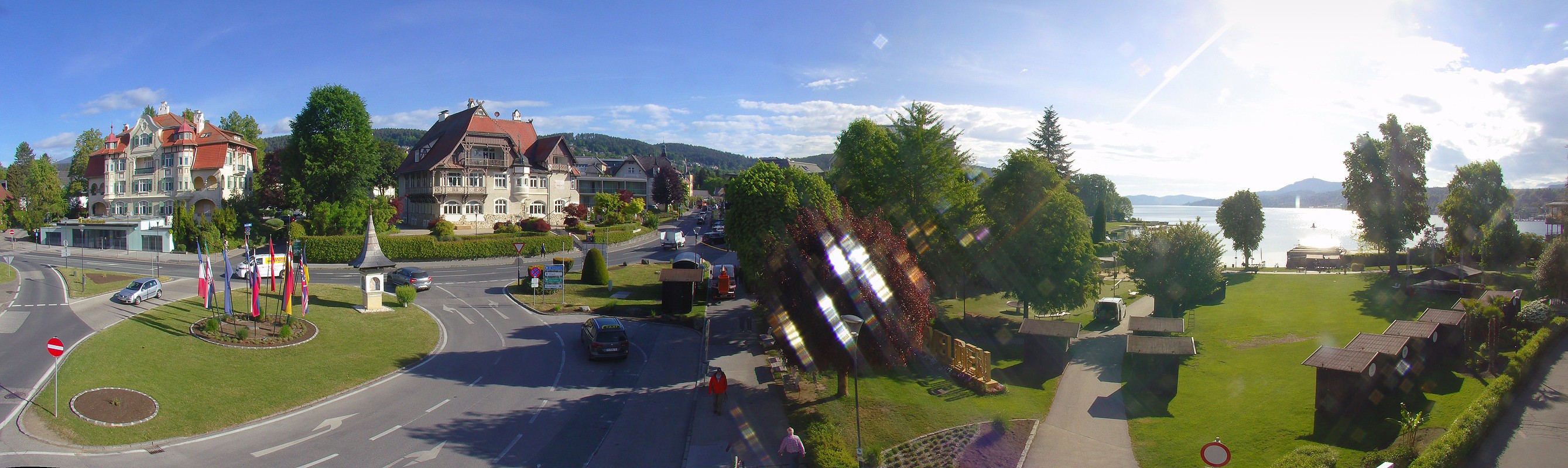 Archiv Foto Webcam Velden Karawankenplatz