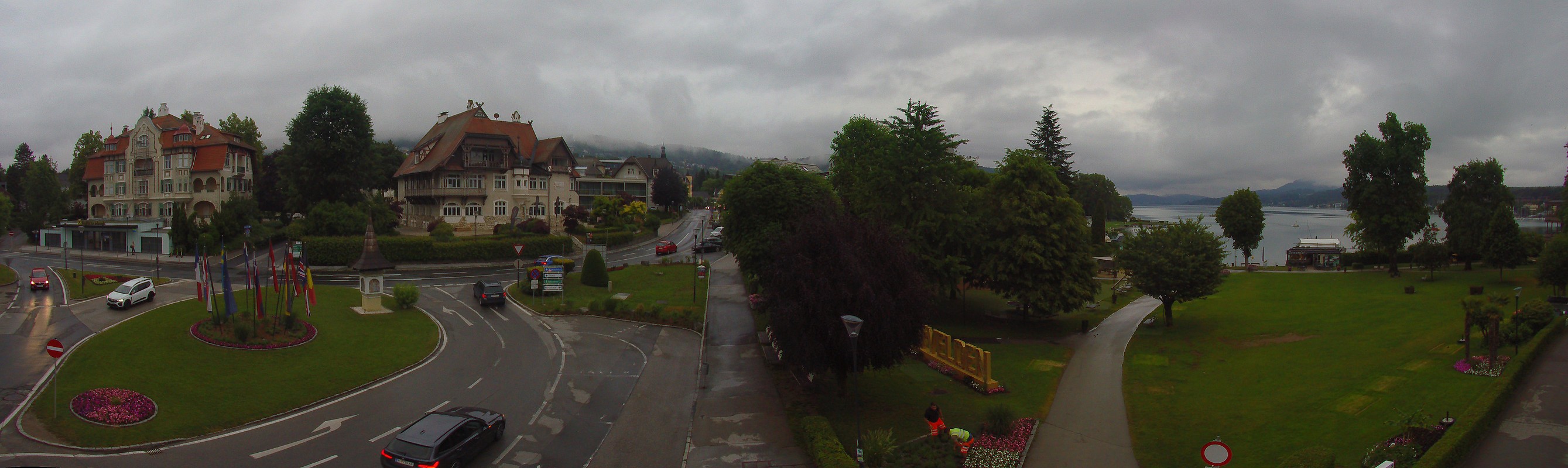 Archiv Foto Webcam Velden Karawankenplatz