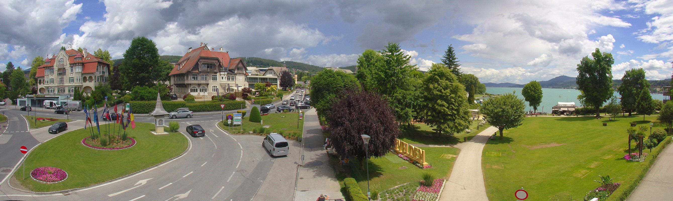 Archiv Foto Webcam Velden Karawankenplatz