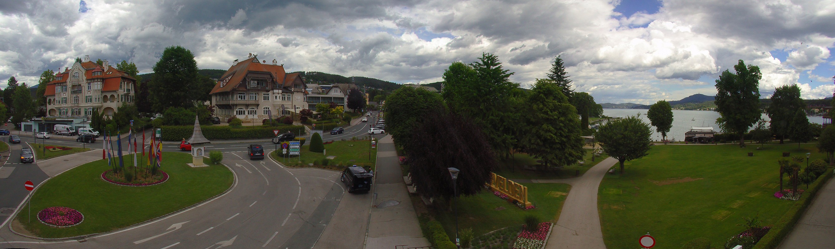 Archiv Foto Webcam Velden Karawankenplatz