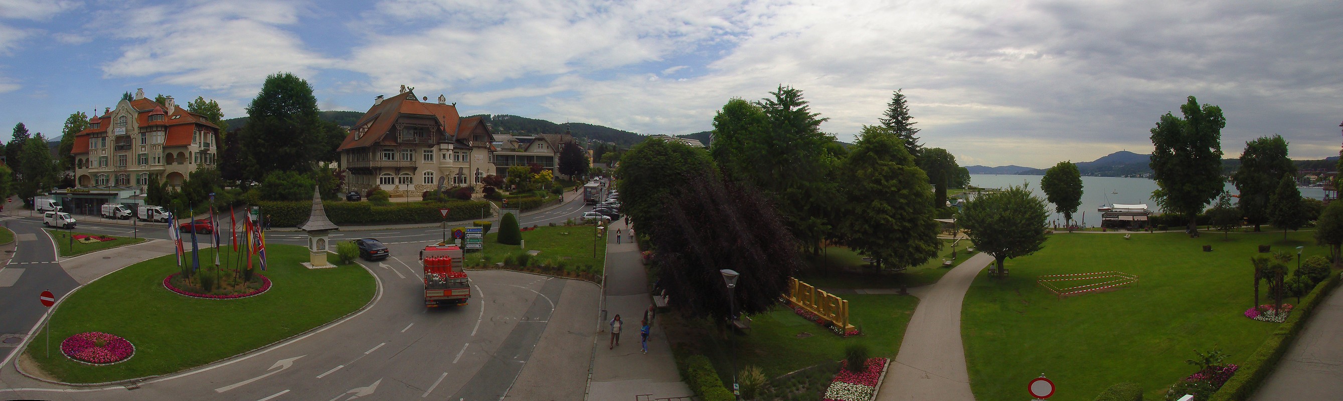 Archiv Foto Webcam Velden Karawankenplatz