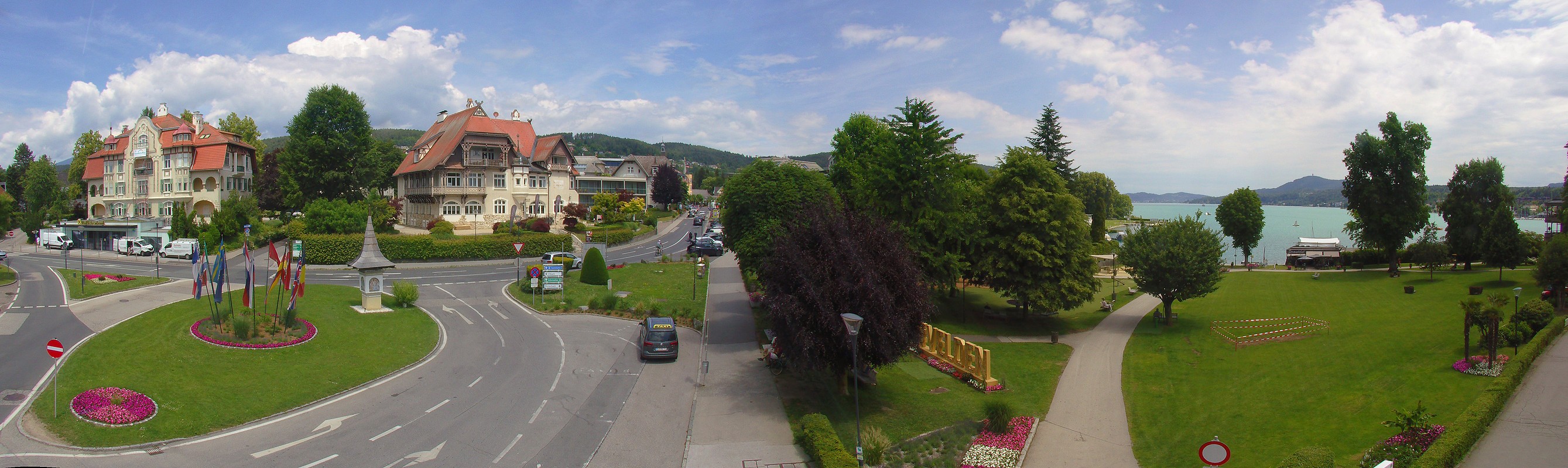 Archiv Foto Webcam Velden Karawankenplatz