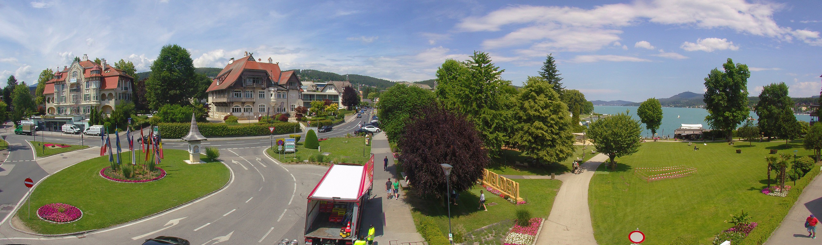 Archiv Foto Webcam Velden Karawankenplatz