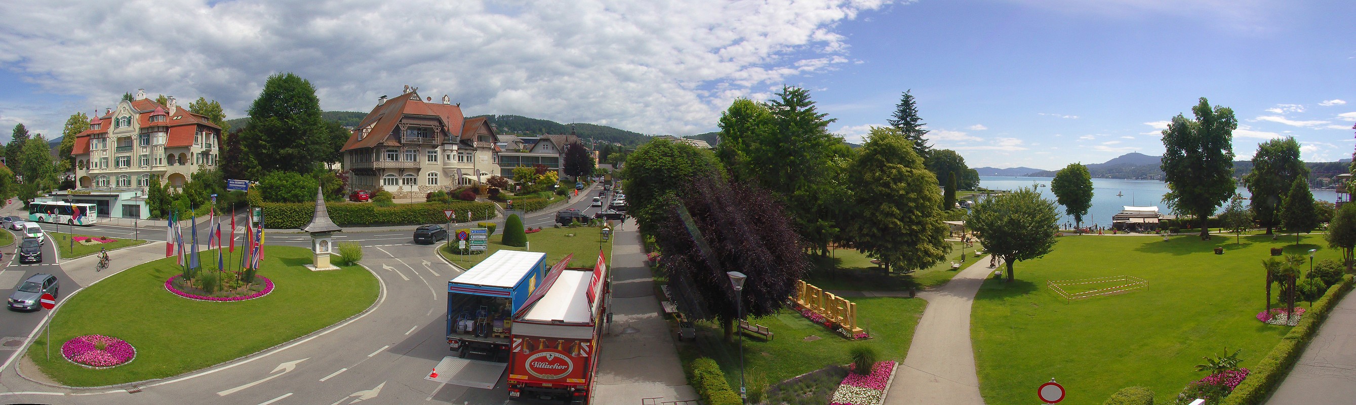 Archiv Foto Webcam Velden Karawankenplatz