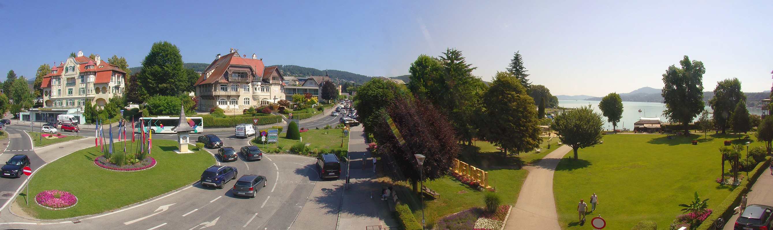 Archiv Foto Webcam Velden Karawankenplatz