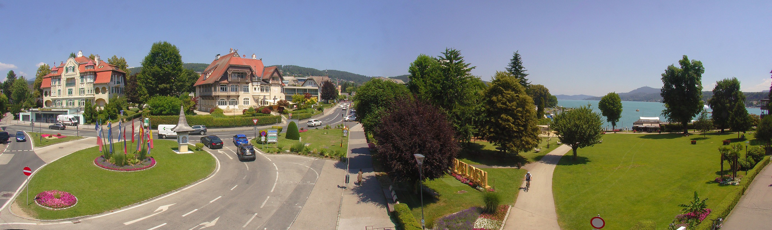 Archiv Foto Webcam Velden Karawankenplatz
