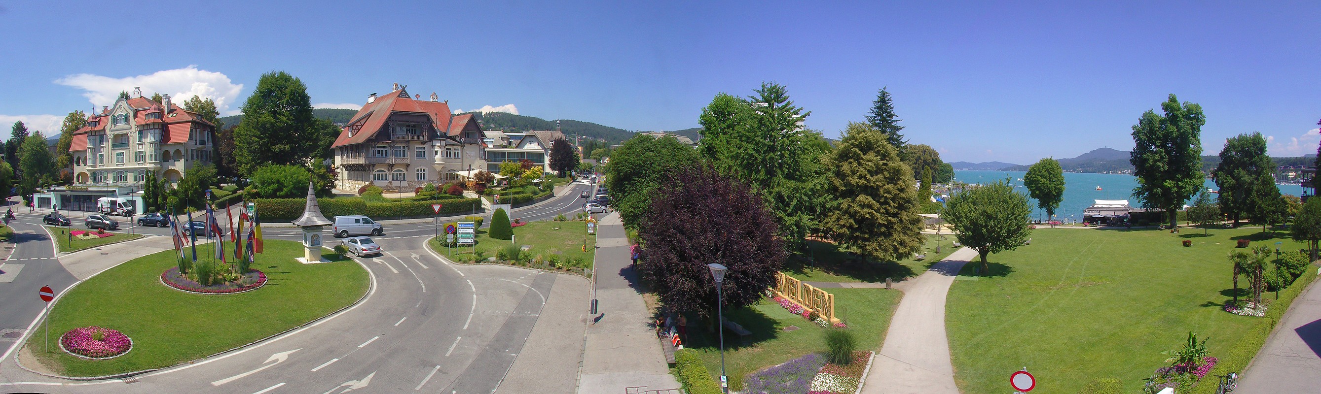 Archiv Foto Webcam Velden Karawankenplatz
