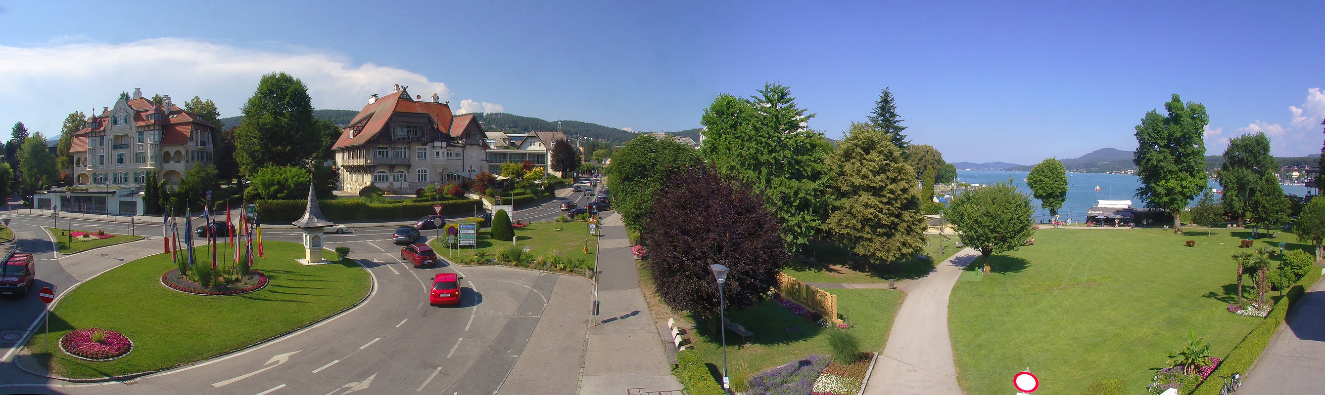 Archiv Foto Webcam Velden Karawankenplatz