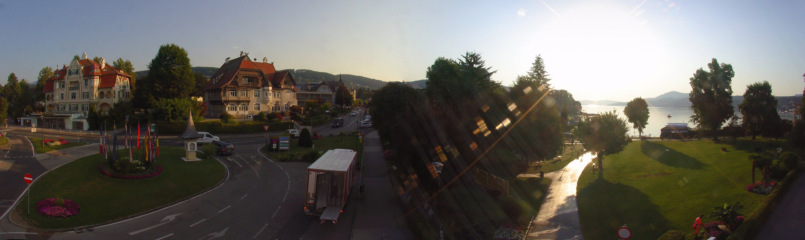 Archiv Foto Webcam Velden Karawankenplatz