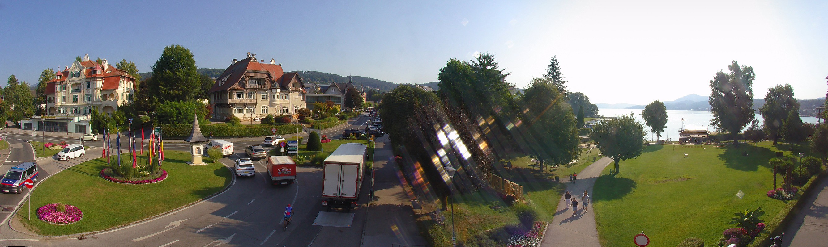 Archiv Foto Webcam Velden Karawankenplatz