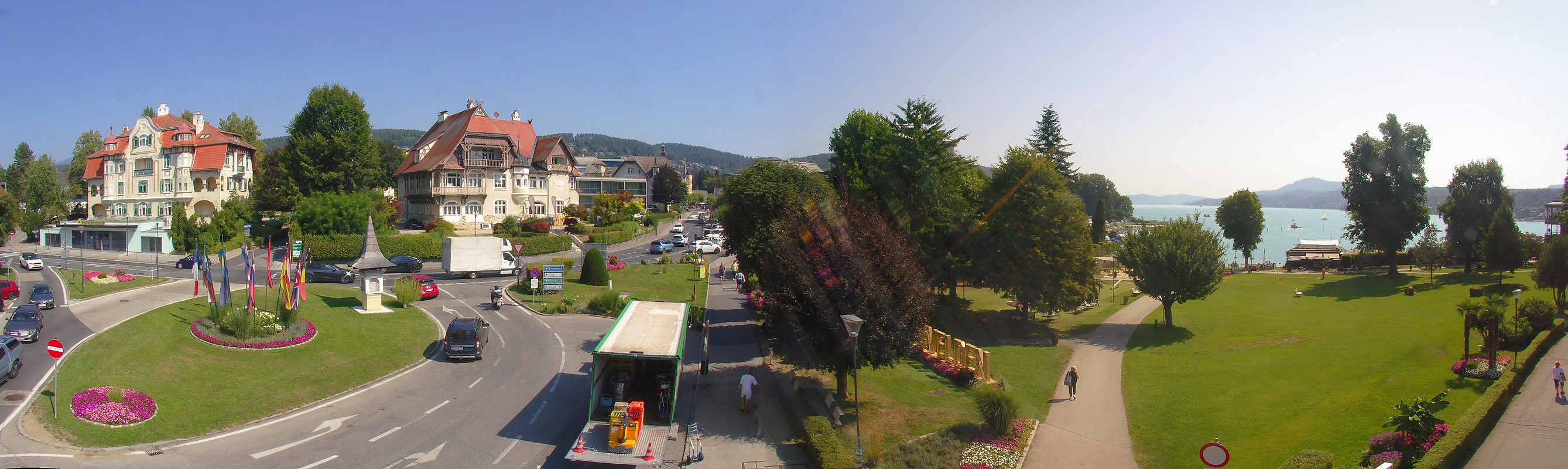 Archiv Foto Webcam Velden Karawankenplatz