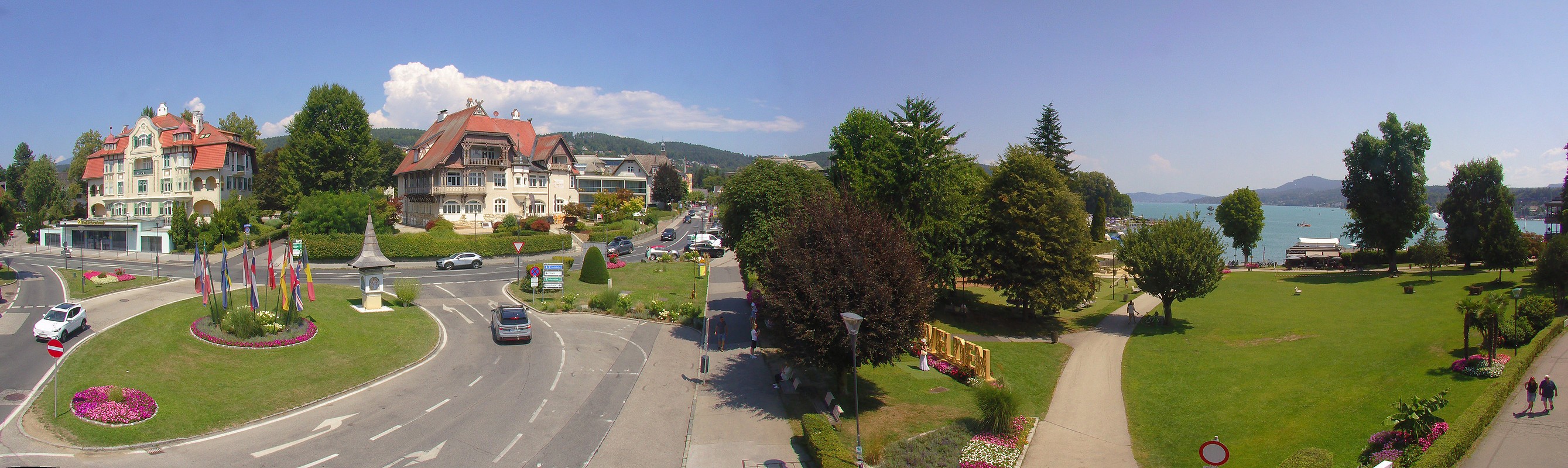 Archiv Foto Webcam Velden Karawankenplatz