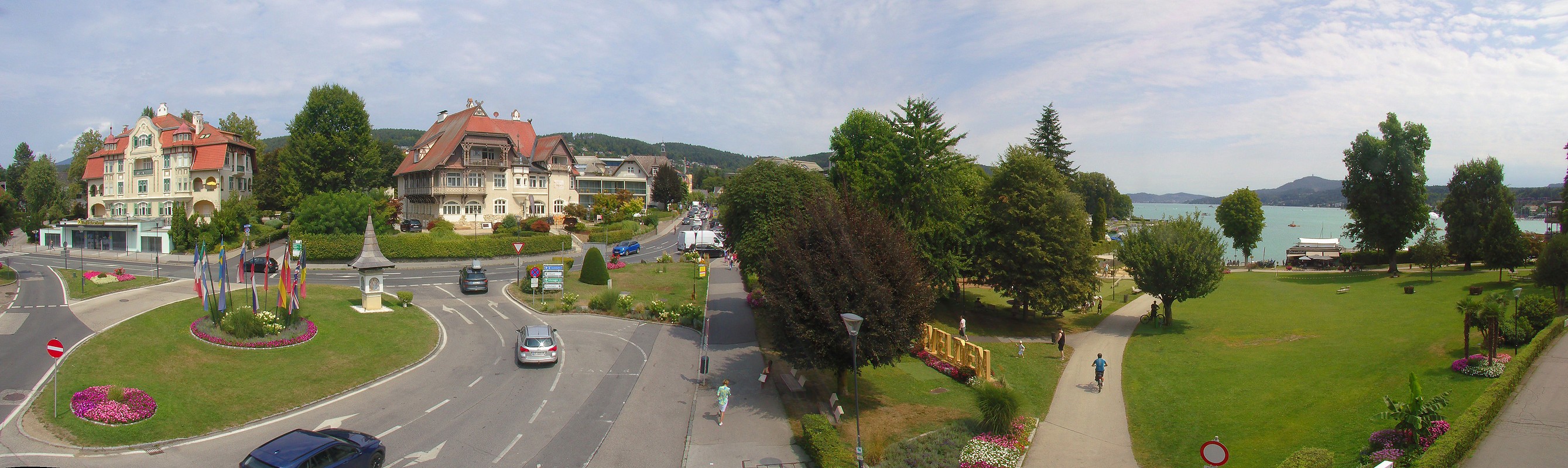 Archiv Foto Webcam Velden Karawankenplatz