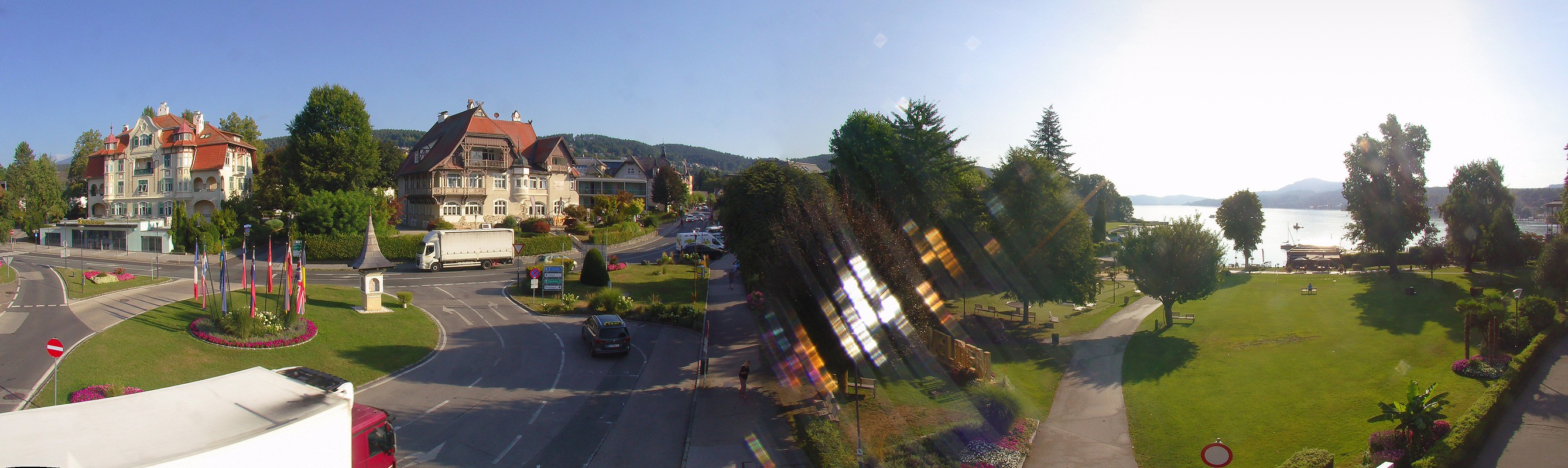 Archiv Foto Webcam Velden Karawankenplatz