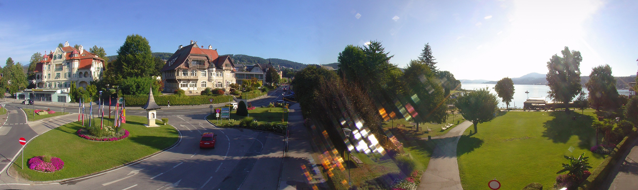 Archiv Foto Webcam Velden Karawankenplatz