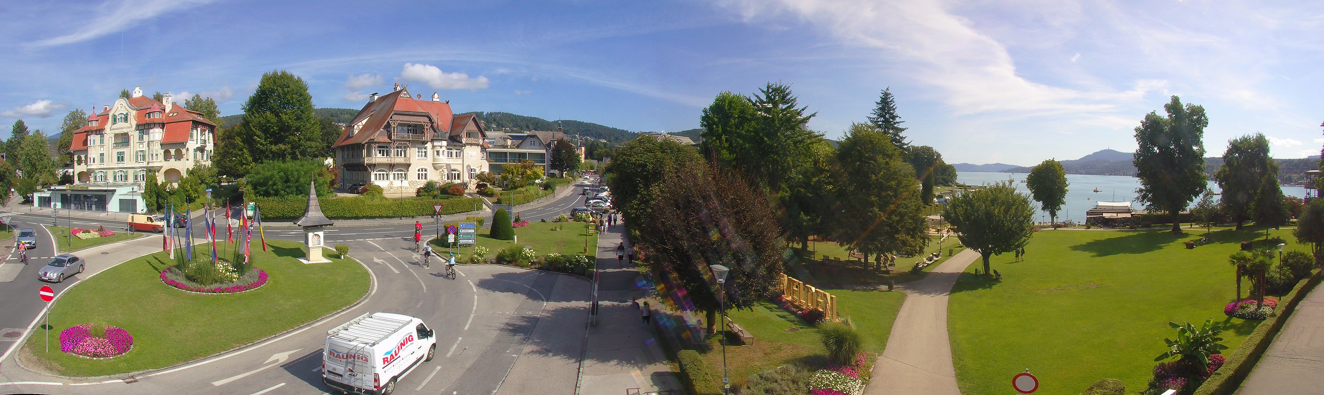 Archiv Foto Webcam Velden Karawankenplatz