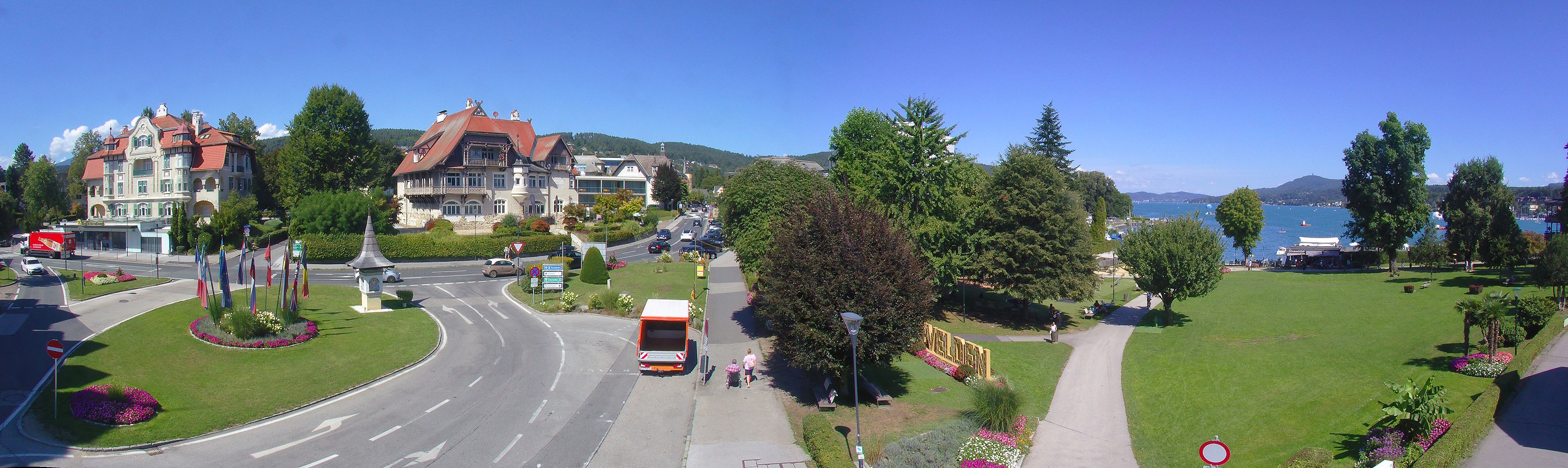 Archiv Foto Webcam Velden Karawankenplatz
