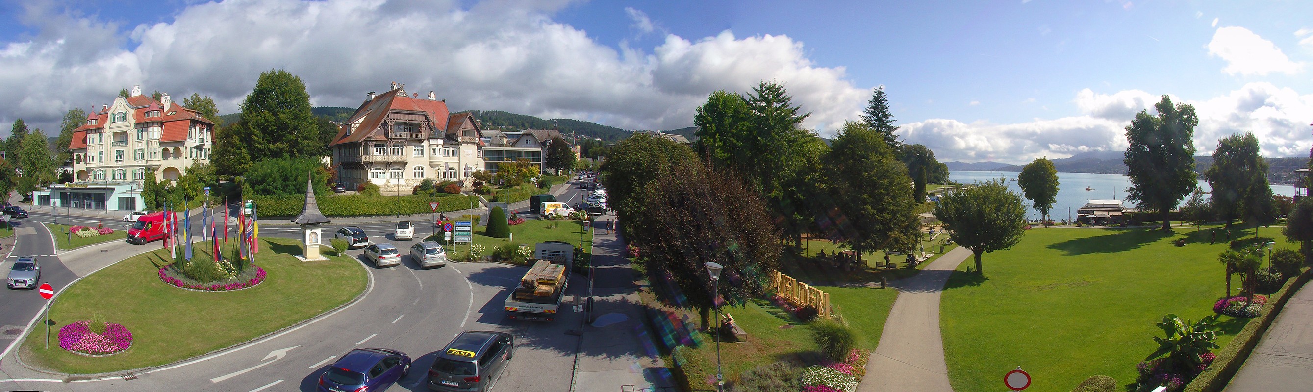 Archiv Foto Webcam Velden Karawankenplatz