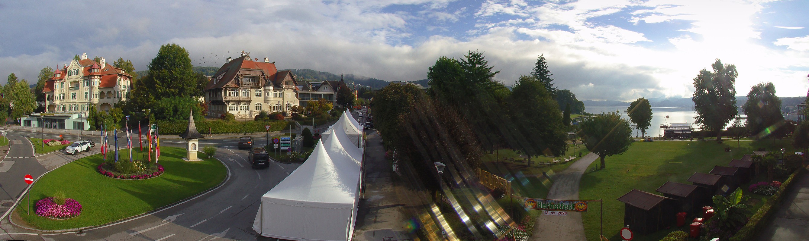 Archiv Foto Webcam Velden Karawankenplatz
