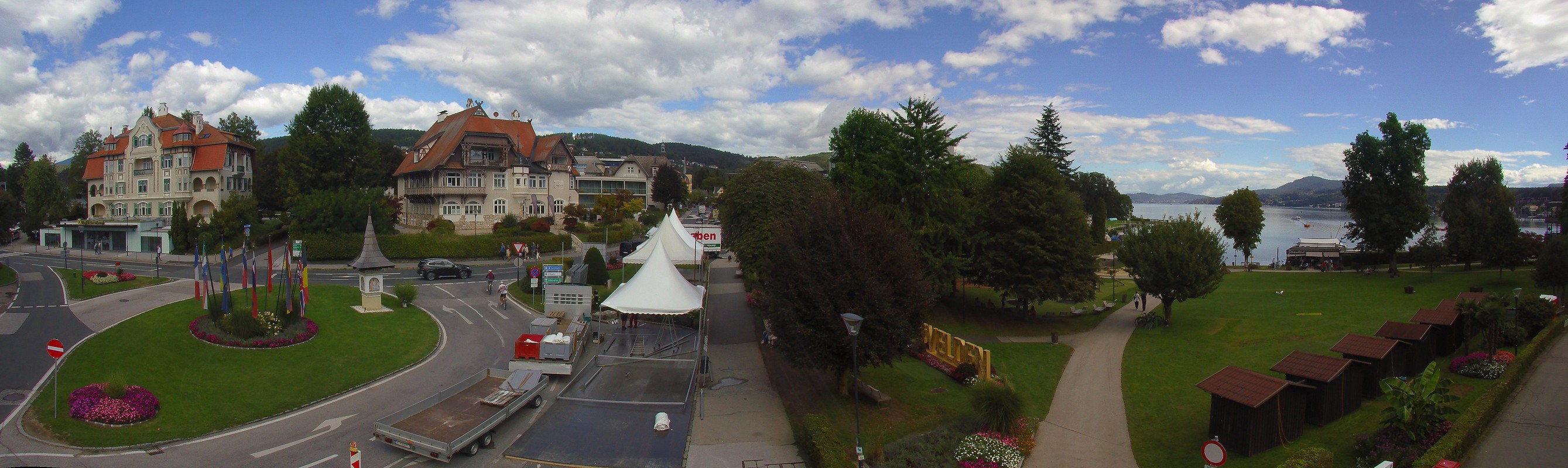 Archiv Foto Webcam Velden Karawankenplatz