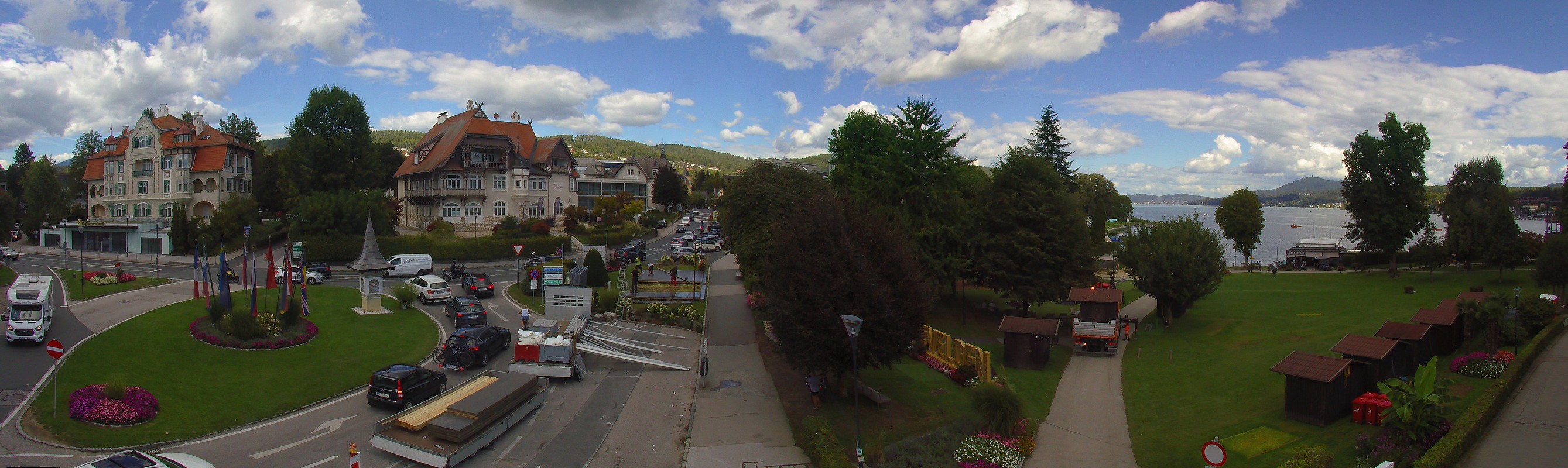 Archiv Foto Webcam Velden Karawankenplatz