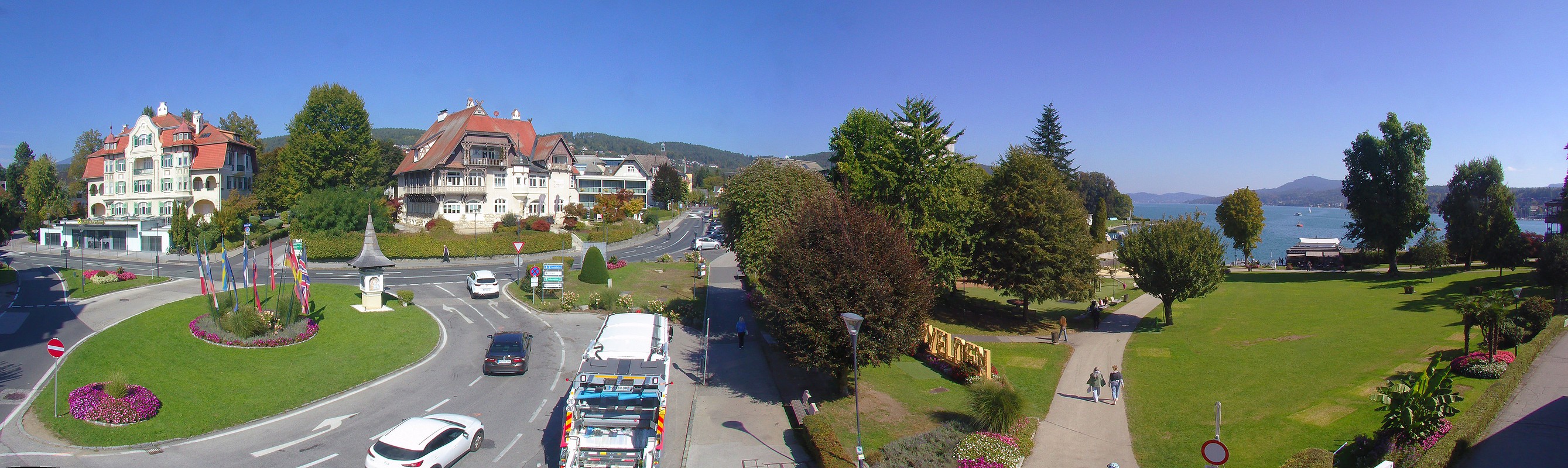 Archiv Foto Webcam Velden Karawankenplatz