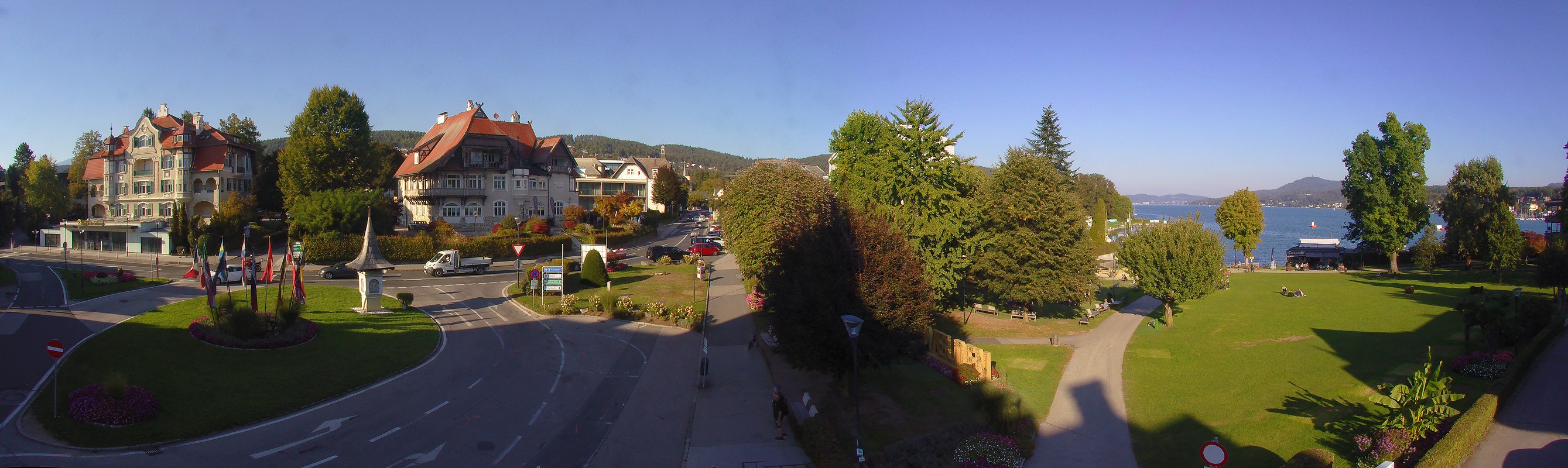 Archiv Foto Webcam Velden Karawankenplatz