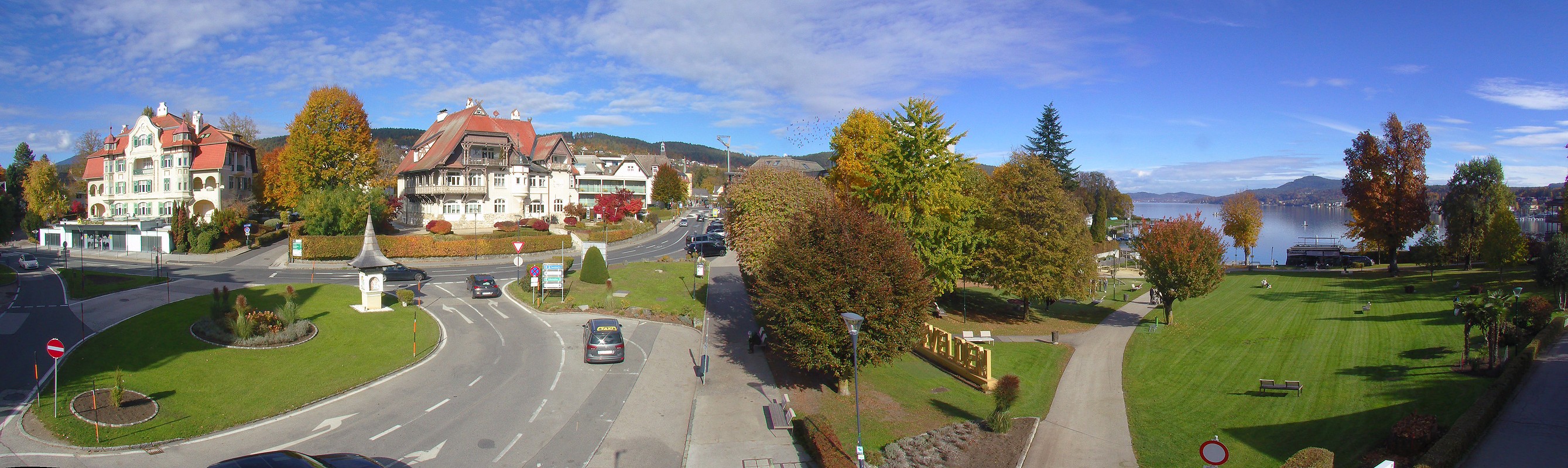 Archiv Foto Webcam Velden Karawankenplatz