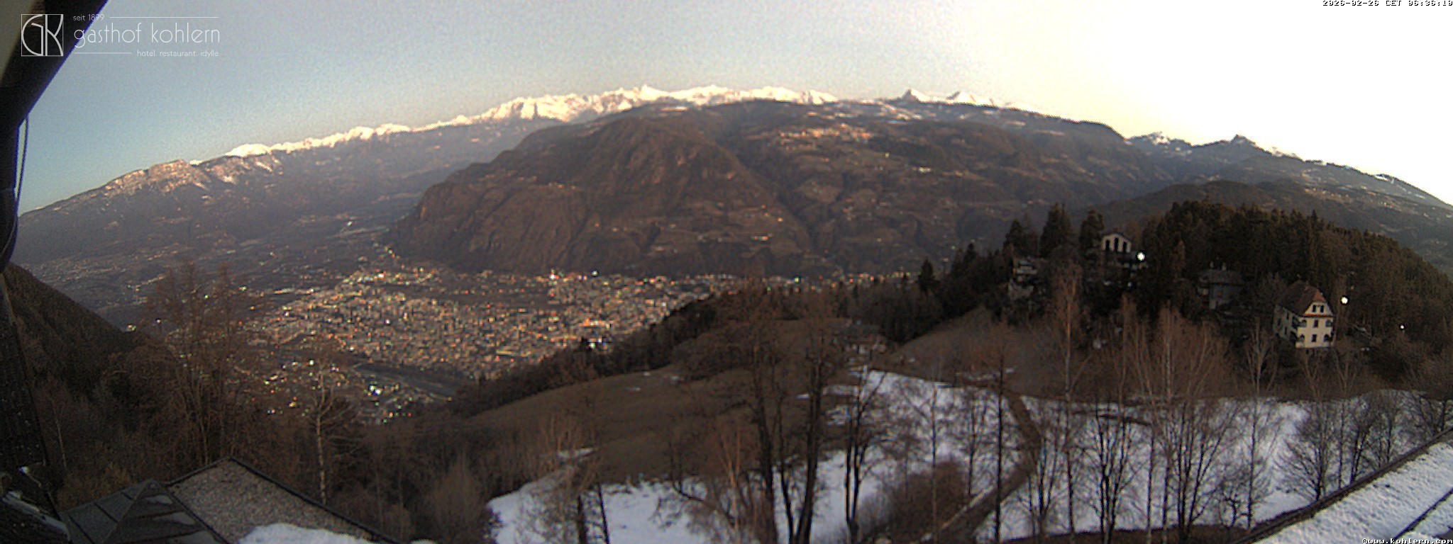 Archived image Webcam Bozen - Panoramic view Hotel Kohlern