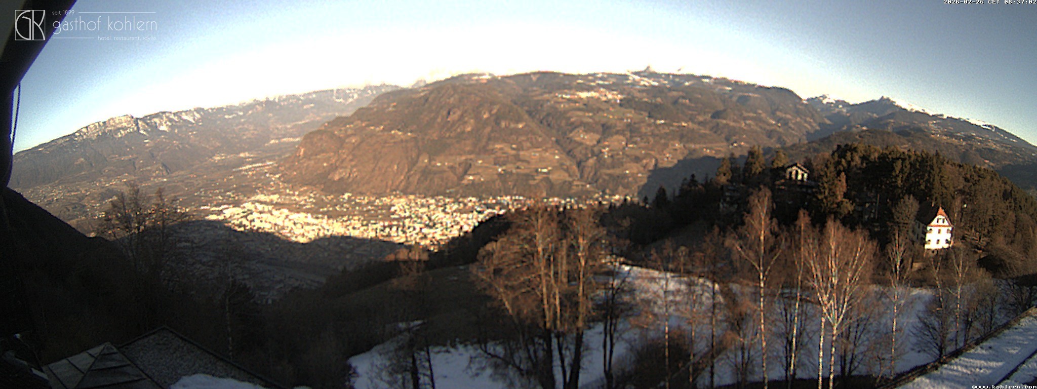 Archived image Webcam Bozen - Panoramic view Hotel Kohlern