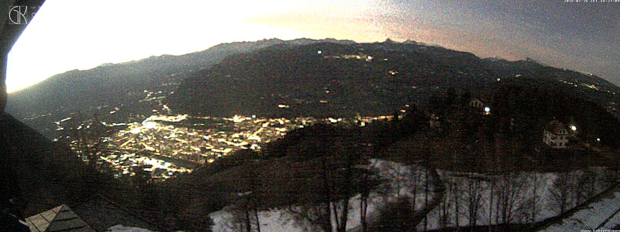 Archived image Webcam Bozen - Panoramic view Hotel Kohlern