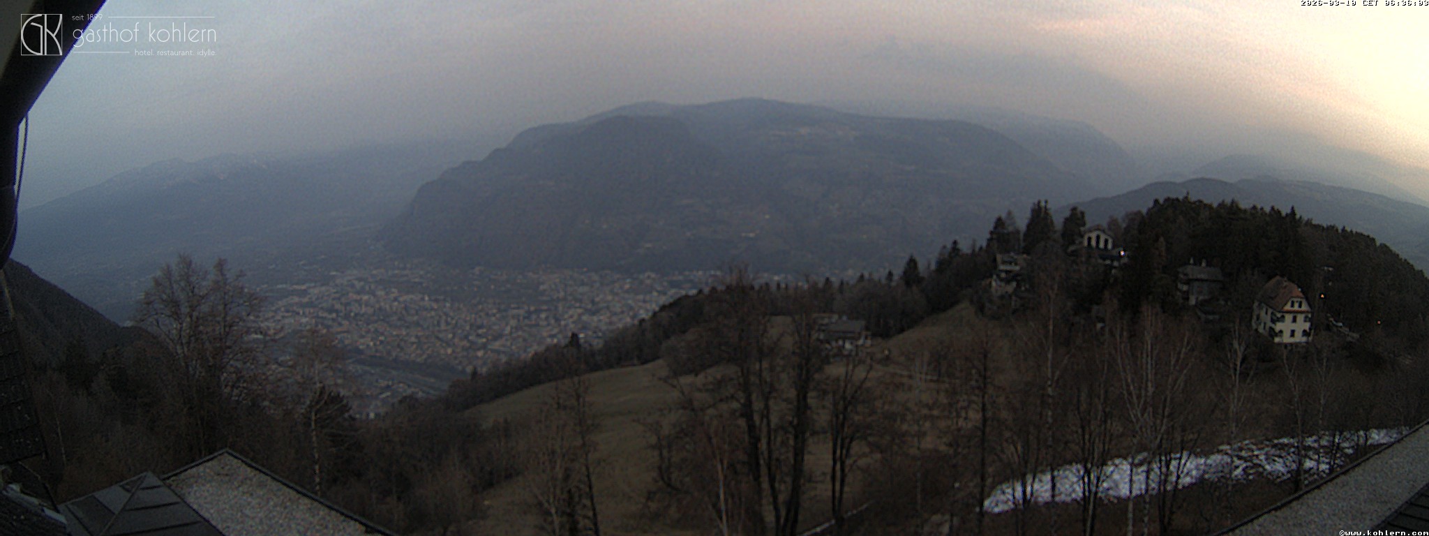 Archived image Webcam Bozen - Panoramic view Hotel Kohlern