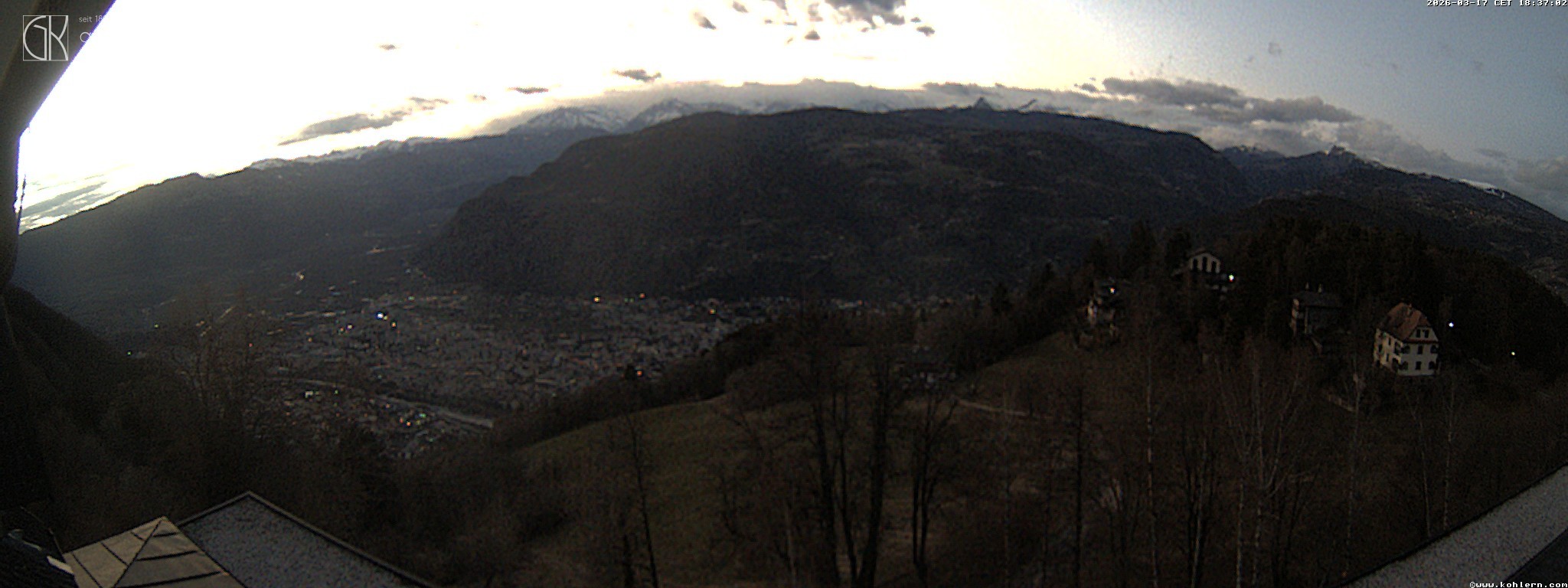 Archived image Webcam Bozen - Panoramic view Hotel Kohlern