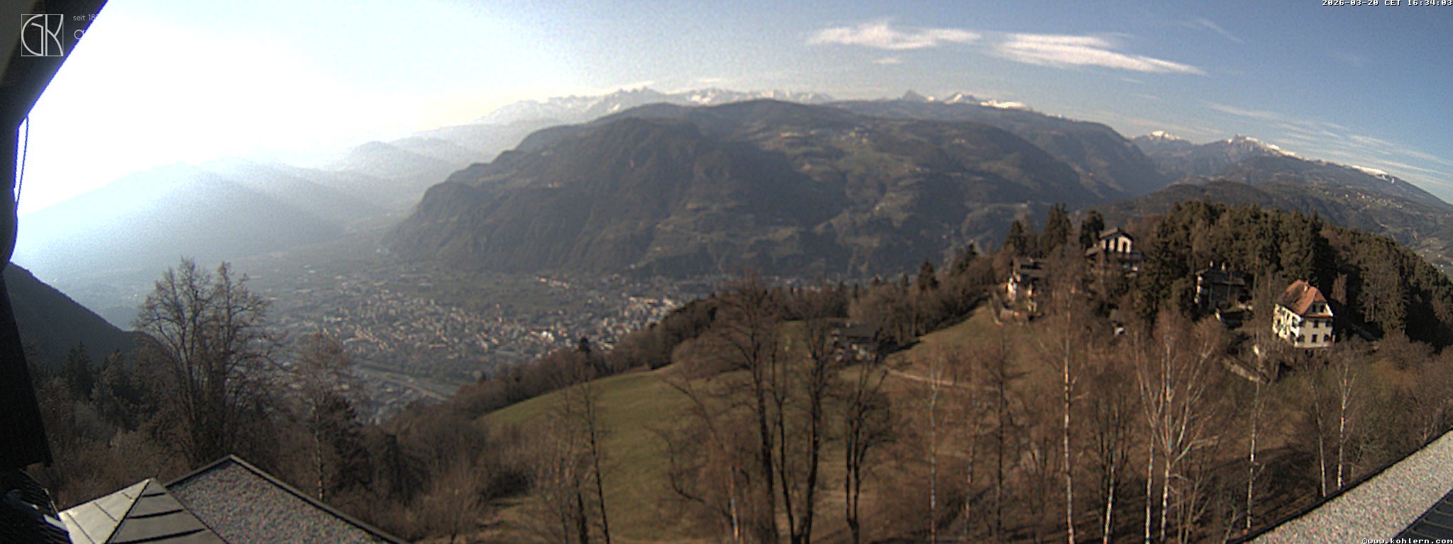 Archived image Webcam Bozen - Panoramic view Hotel Kohlern