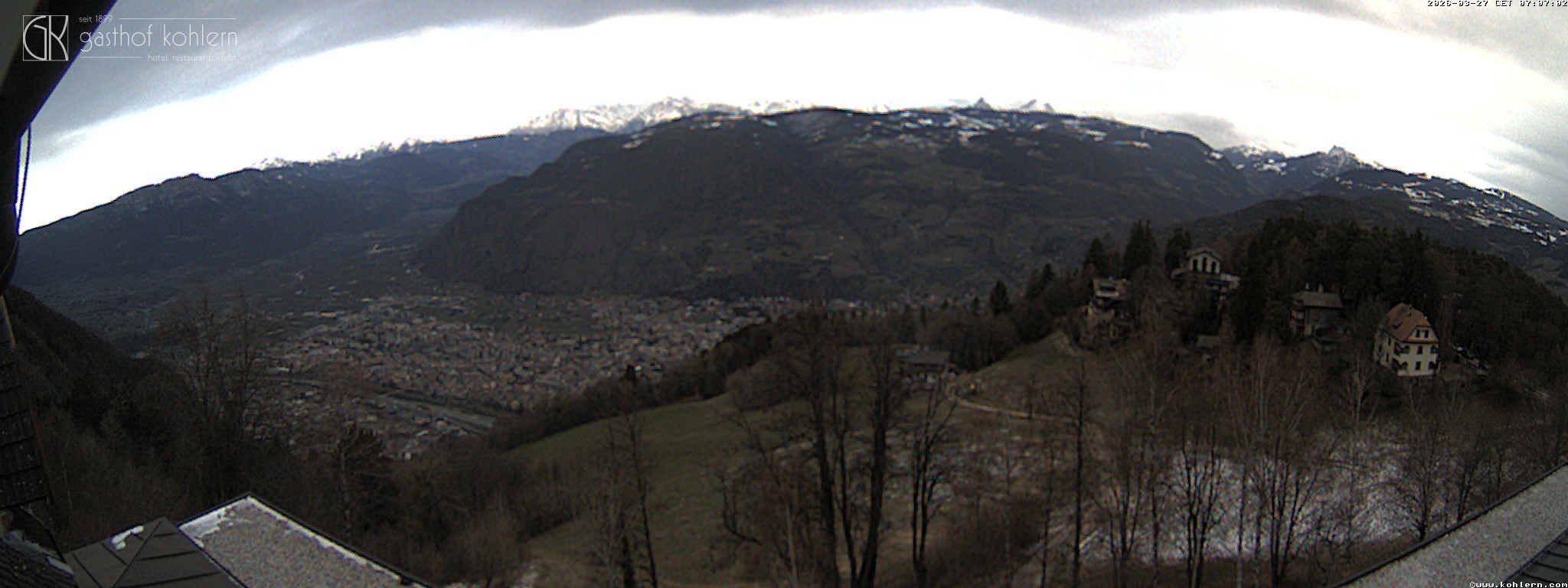 Archived image Webcam Bozen - Panoramic view Hotel Kohlern