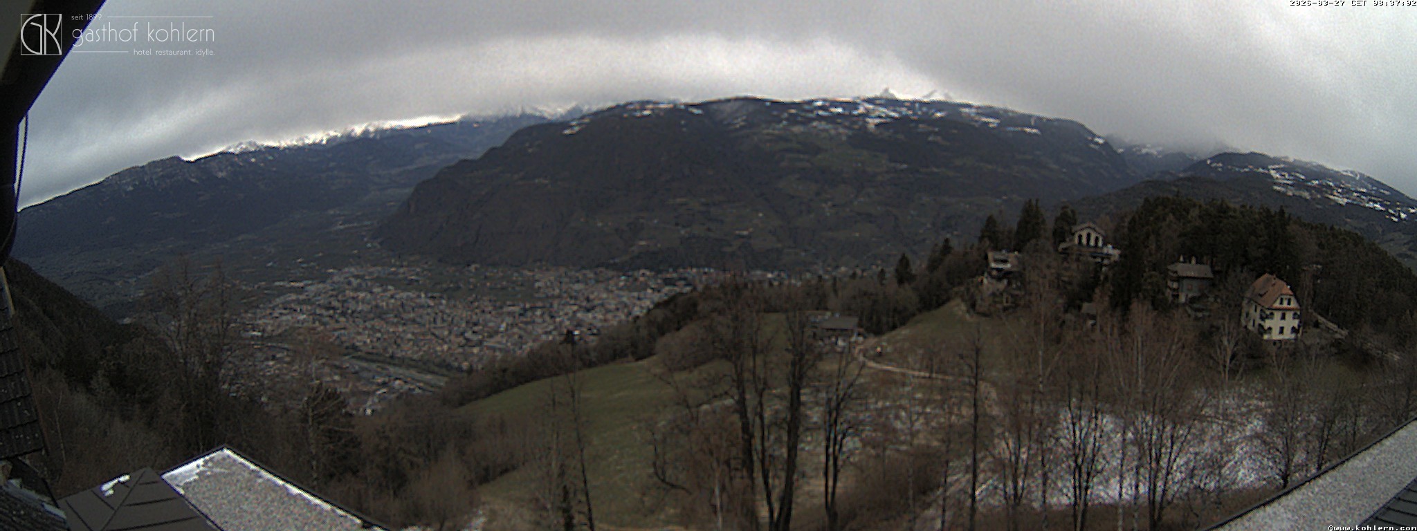 Archived image Webcam Bozen - Panoramic view Hotel Kohlern