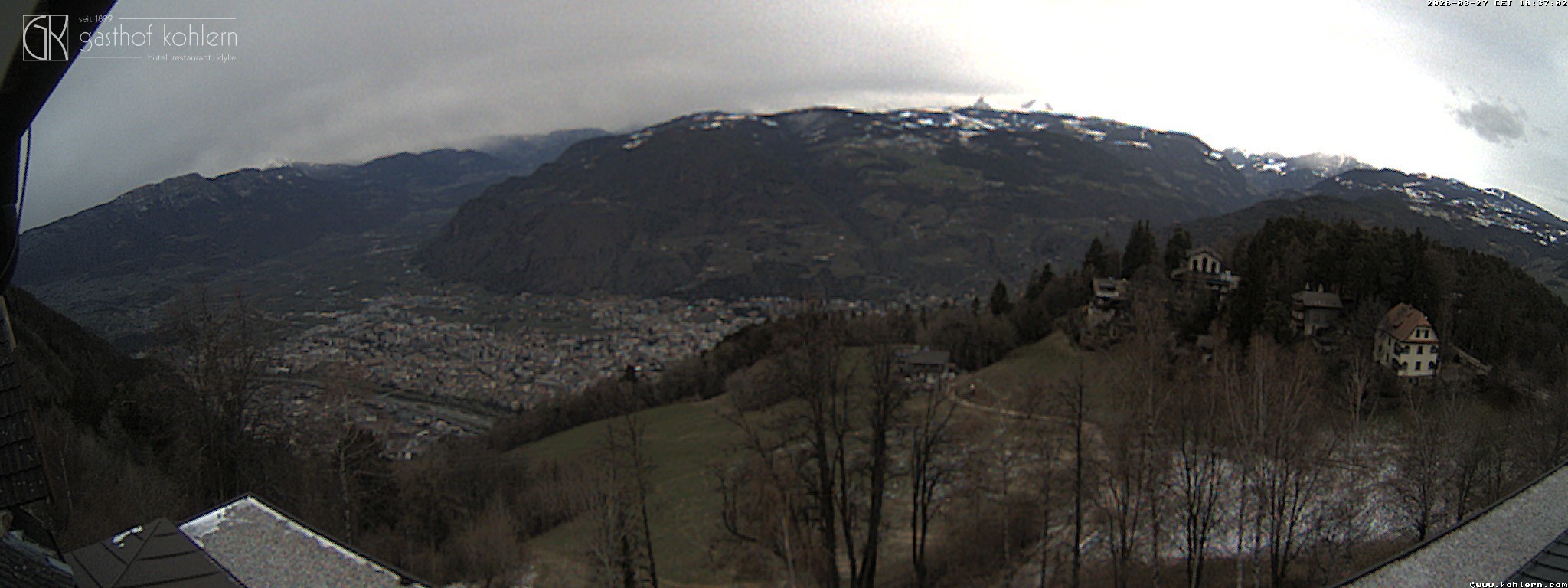Archived image Webcam Bozen - Panoramic view Hotel Kohlern